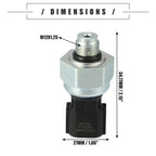 Engine Oil Pressure Sensor for Hyundai (57535-3K000) - Black Silver Tone