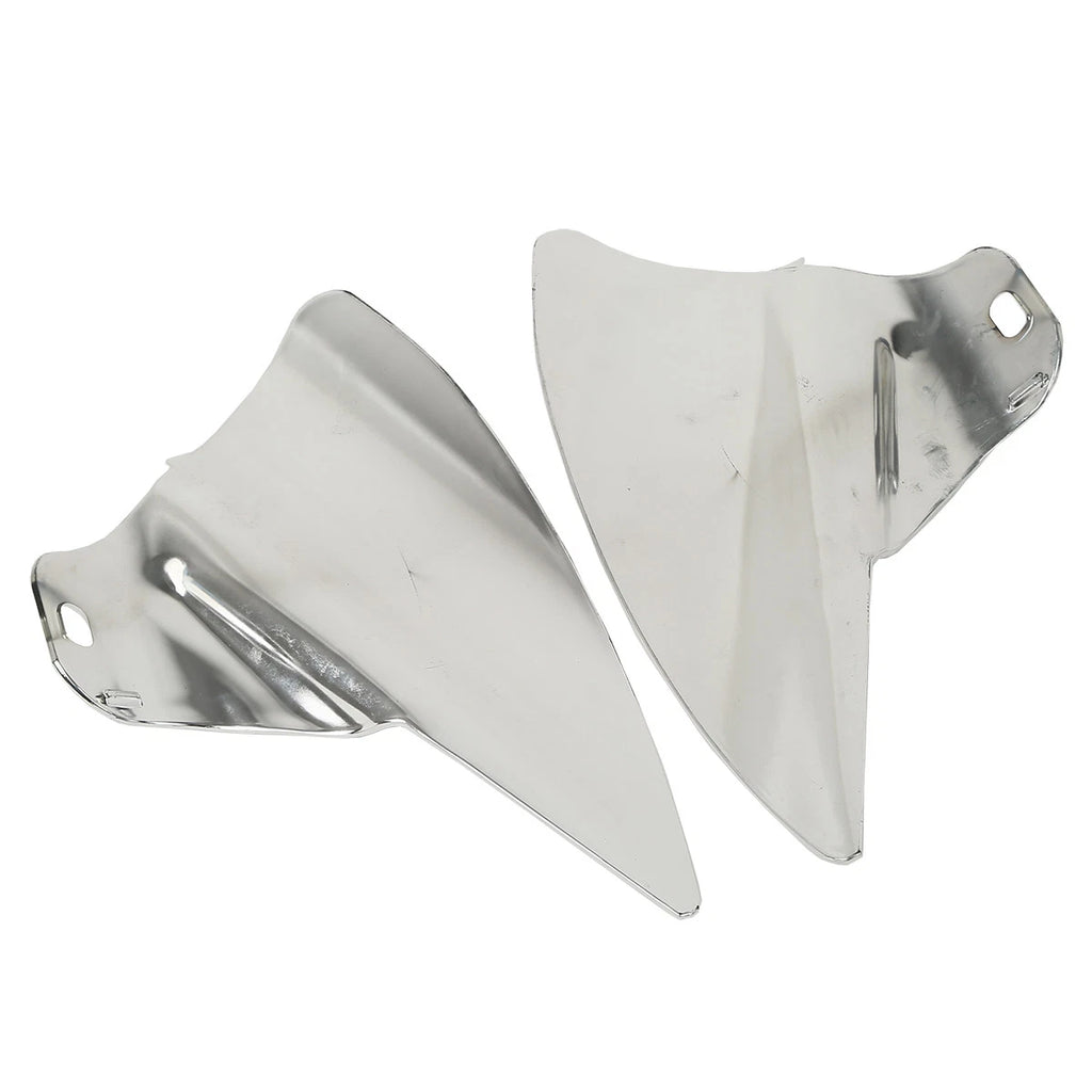 Chrome Saddle Shield Heat Deflectors for Harley Touring Road King (2009–2023)