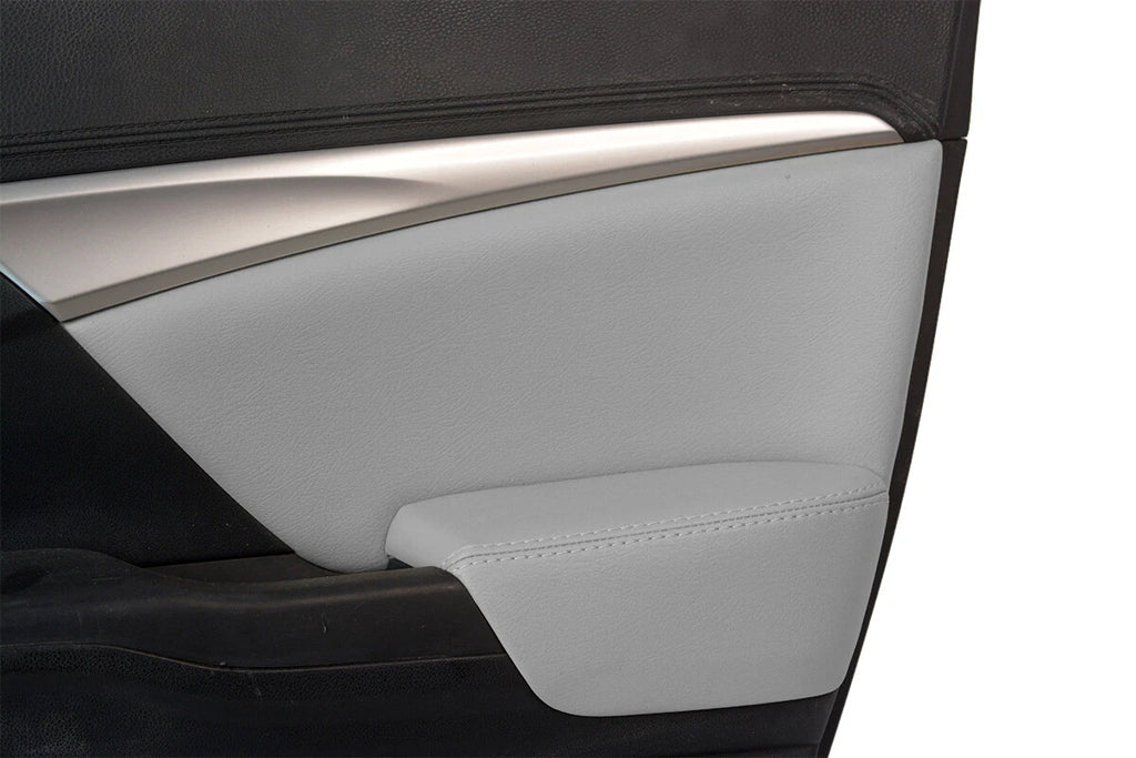 Front Insert Door Panel for Honda Civic Sedan (2012–2015) Gray Leather Synthetic