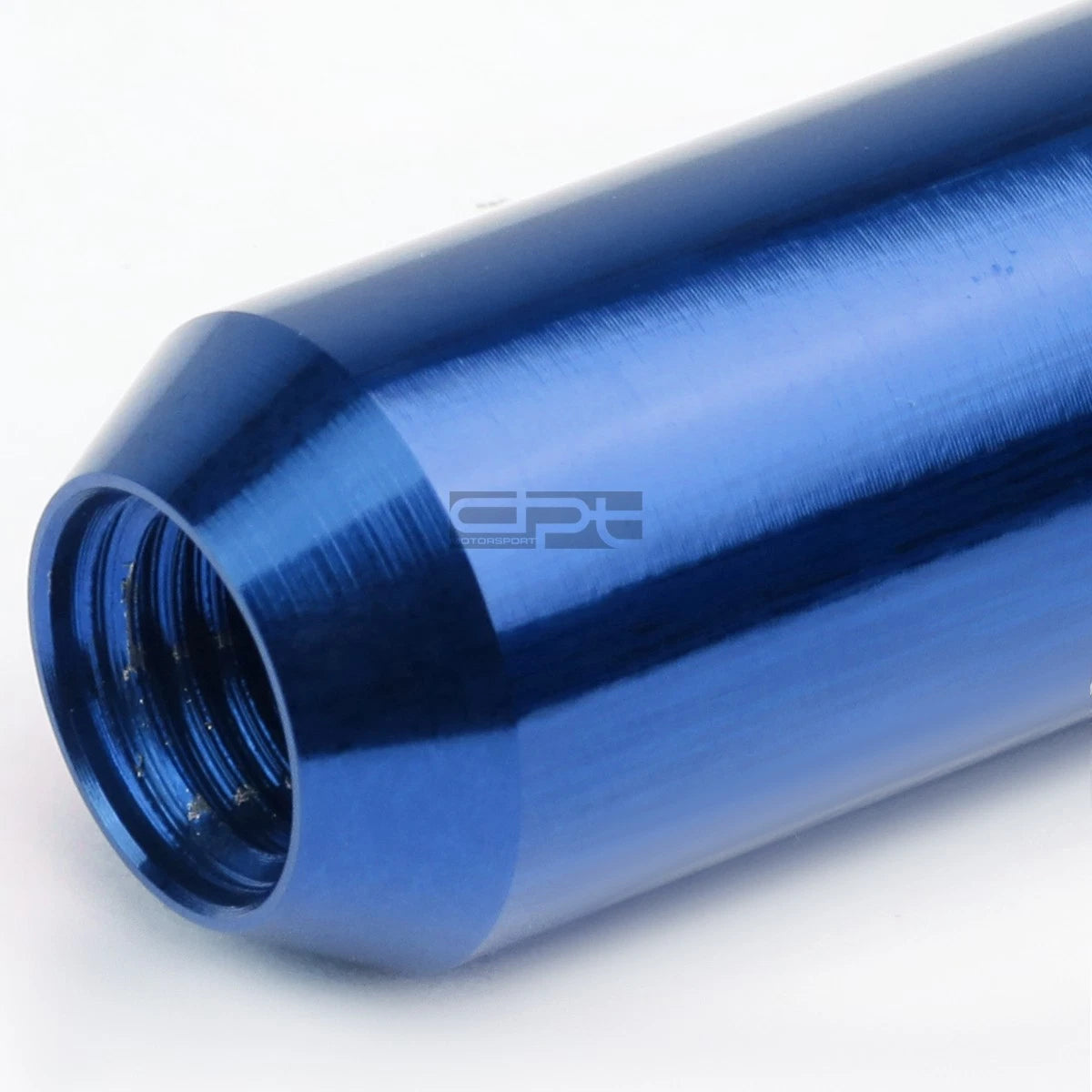 Open-End Aluminum Blue Lug Nuts + Adapter M12x1.25 for Universal (16)
