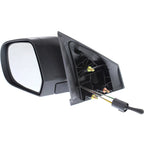 Manual Remote Mirror Set for Nissan Versa (2012–2014) Textured Black
