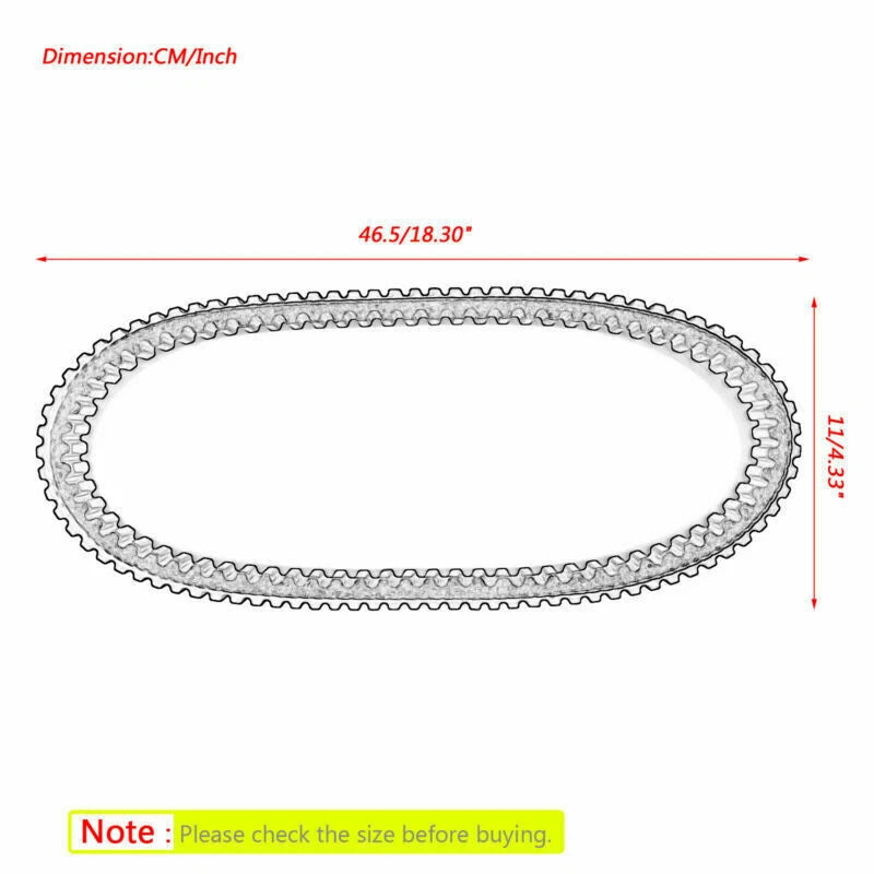 Drive Belt for Piaggio Master 400 500 (2011) T9