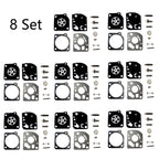 Set of 8 Carburetor Repair Kits for ECHO SRM 2100 GT2150 (RB-64 C1U-K47)