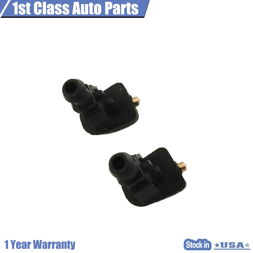 Set of 2 Windshield Washer Fluid Spray Jet Nozzles for Ford F150 E-150 E-250