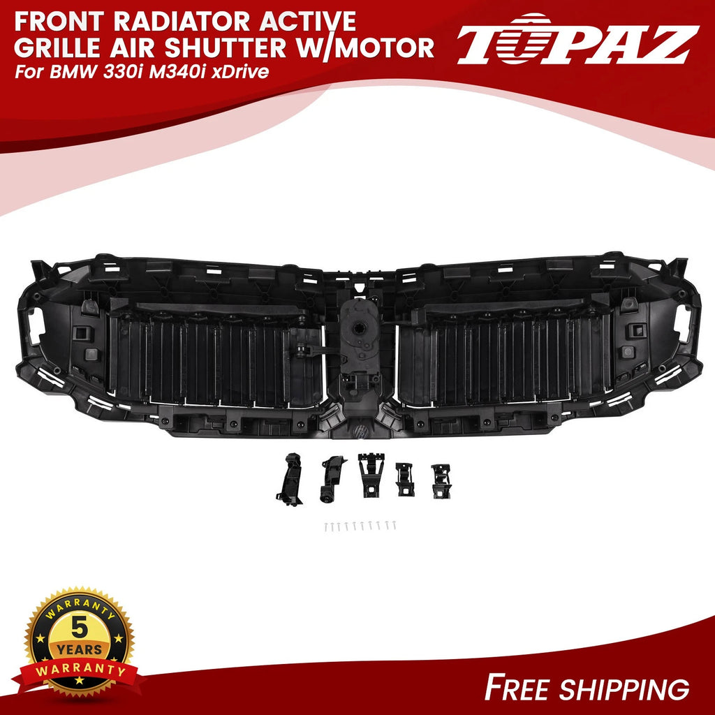 Front Bumper Grille Air Shutter Flap with Motor for BMW 330e (2023–2024)