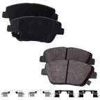 Brake Disc and Pad Kit for Kia Optima (2016) Front and Rear Ceramic