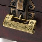 Antique Padlock with Key for Home Decor (Retro Zinc Alloy)