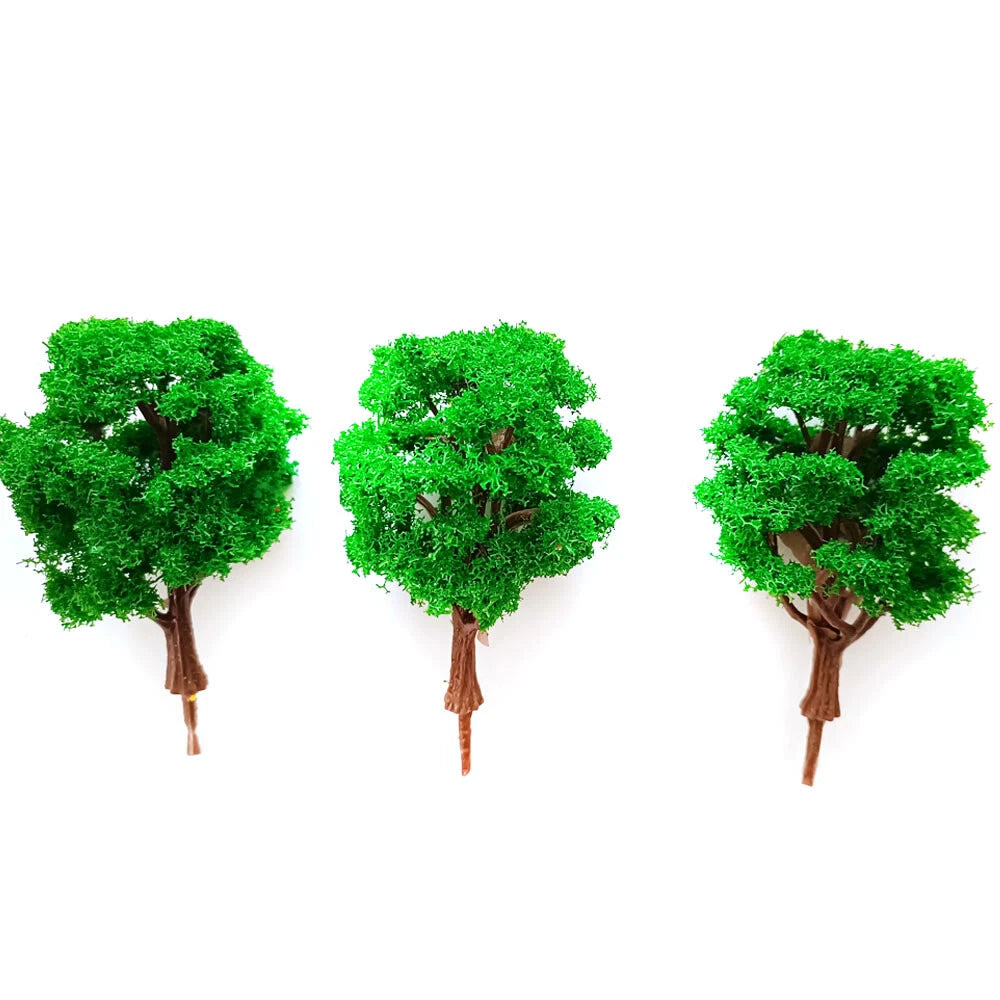 10Pcs 3.14" Tree Model for Train Railroad Layout Diorama