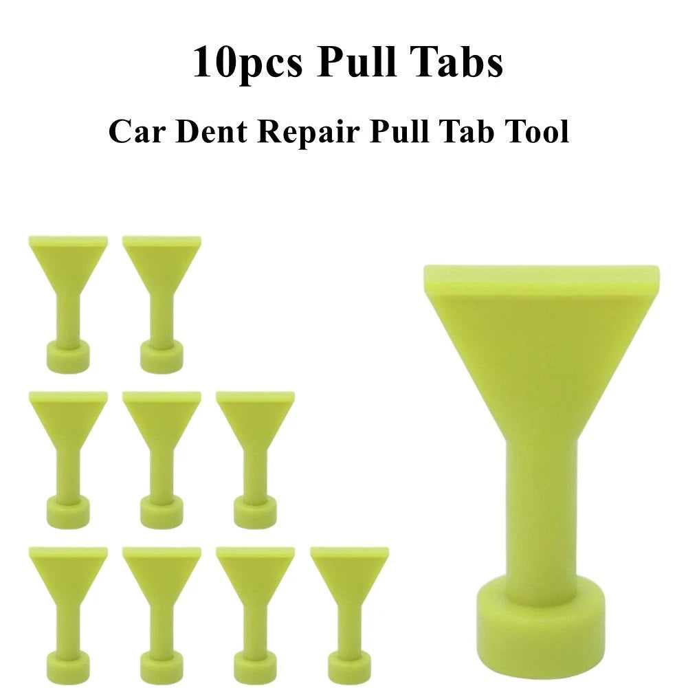 Set of 4 Dent Repair Pull Tabs for Vehicle Body Repair (No Paint Damage)