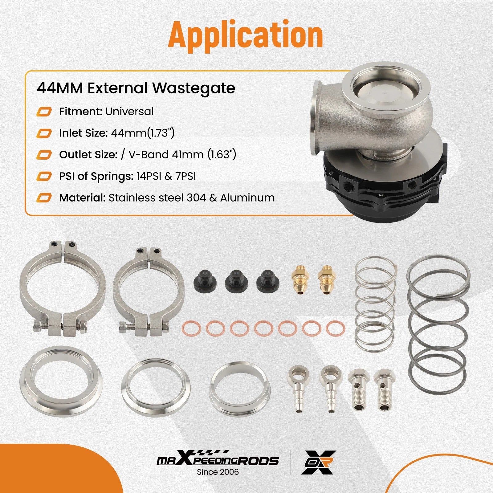Turbo Exhaust Manifold with V-band Wastegate