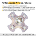 Rear Left/Right Wheel Hub for Honda Rancher 420 TRX420FA/FA5/FA6/FPA (2009–2024)