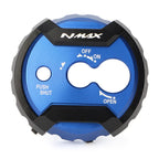 1 Pcs Blue CNC Aluminum Motor Seat Lock Cover Cap for Yamaha NMAX 155 (2015–2016)