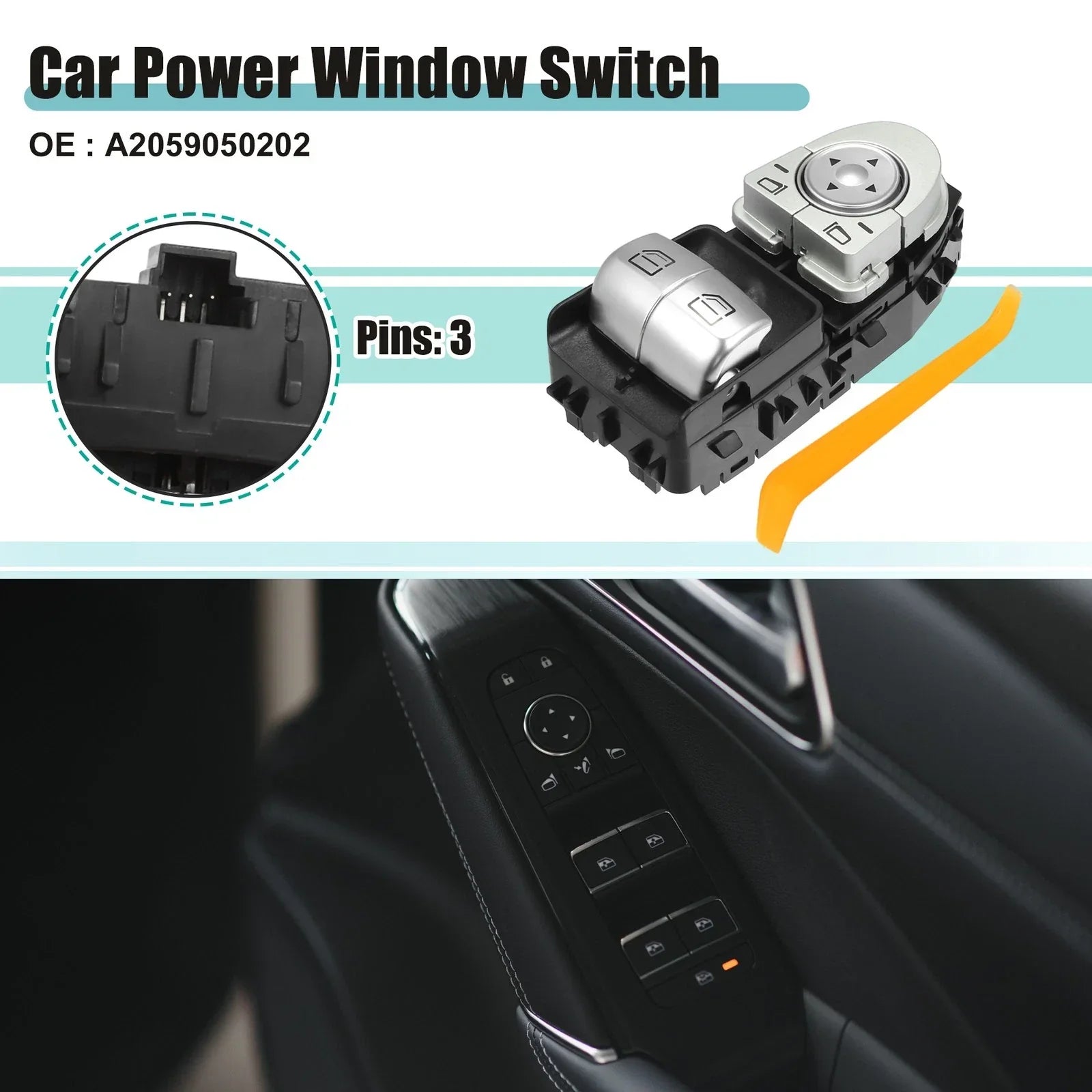 Power Window Switch for Mercedes-Benz C300 C43 C63 (2015-2020)