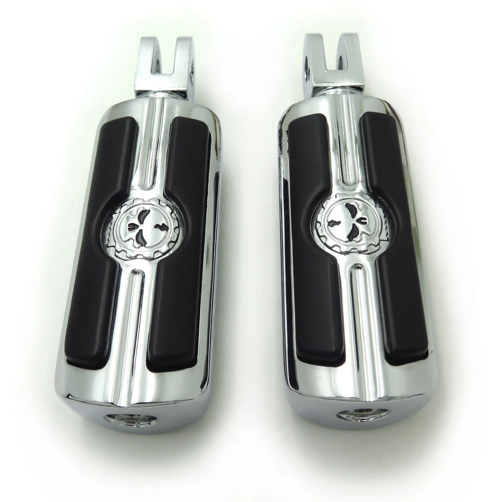 Gear Skull Footpeg Set for Triumph Speedmaster (2003–2014) Chrome