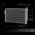 Full Aluminum 2-Row Racing Radiator for Chevy Pontiac Camaro Firebird (MT)