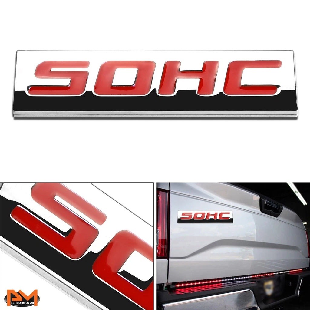 Polished Metal 3D SOHC Decal Emblem for Honda Civic (1988–2005)