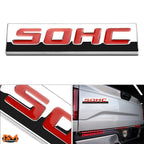 Polished Metal 3D SOHC Decal Emblem for Honda Civic (1988–2005)
