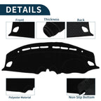 Dashboard Cover Mat for Suzuki Swift Sport (2017–2023) Black