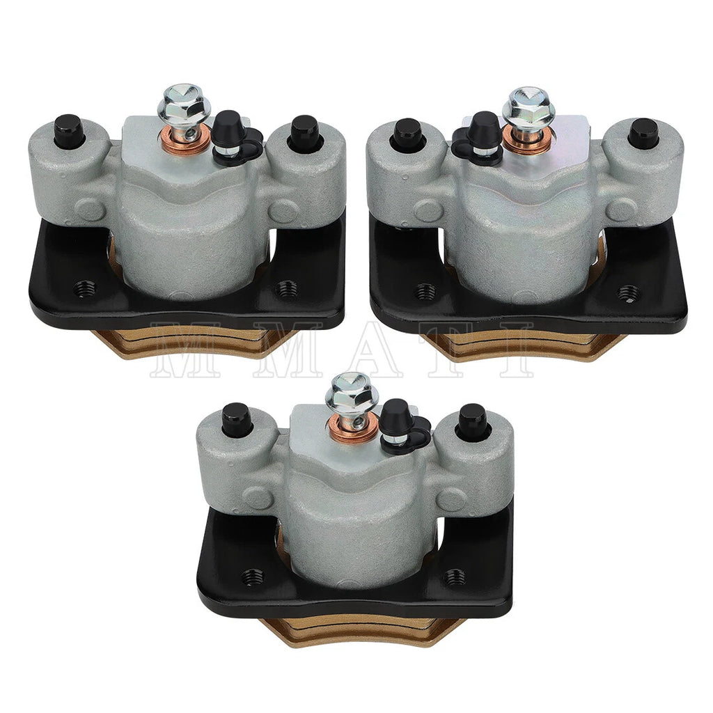 Front & Rear Brake Calipers w/Pads for Arctic Cat 400 500 650 700 (2000–2023)