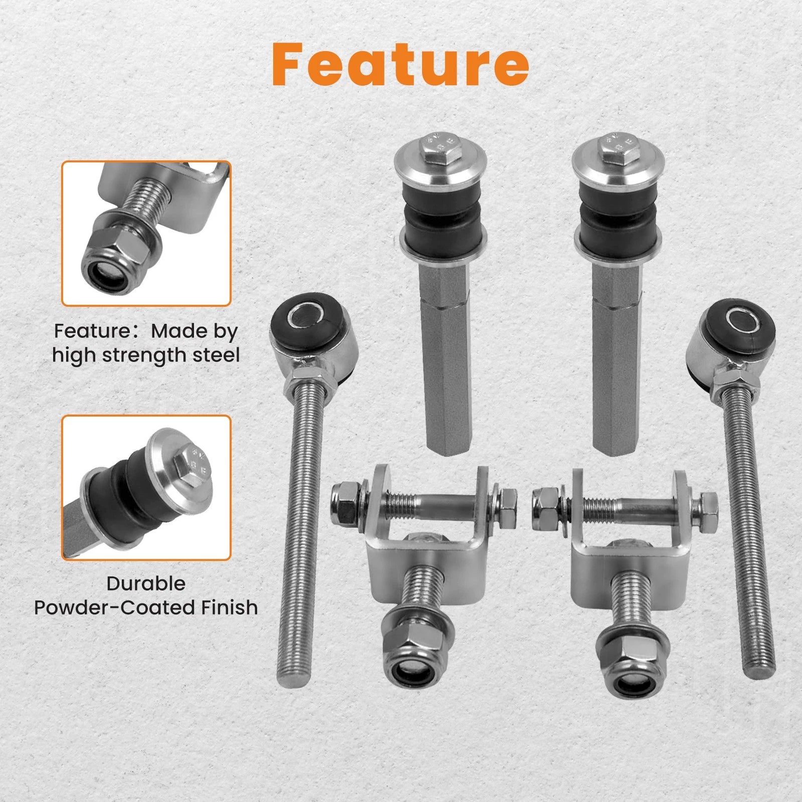Set of 4 Lift Replacement Sway Bar End Links for GMC Sierra Silverado 1500/2500 HD (2014–2023)