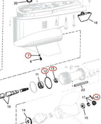 Propshaft Oil Seal Kit for Volvo Penta SX (3858303, 3863090)