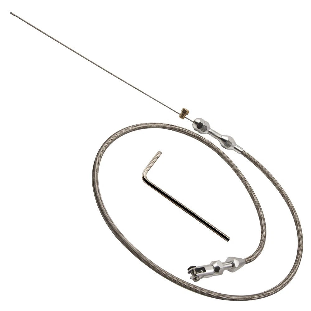 36" Throttle Cable Kit Stainless Steel For Chevy LS1 LS Engine 4.8L 5.3L 5.7 6.0