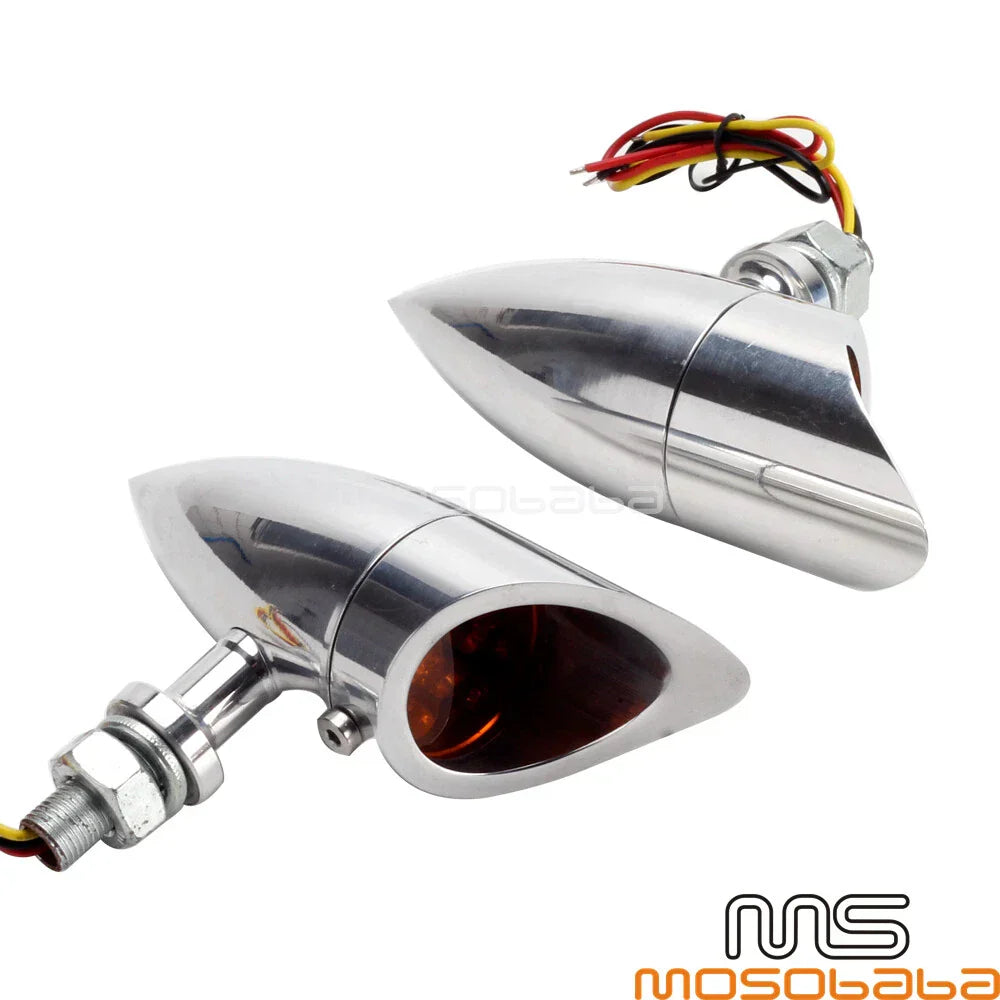 LED Motorcycle Bullet Turn Signal Lights for Harley Softail Iron 883/1200