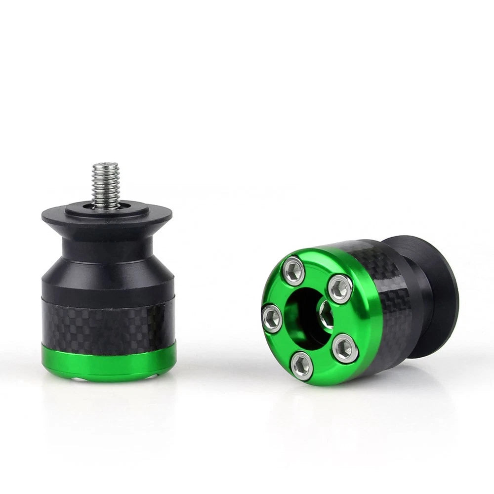 CNC Carbon Fiber 10mm Swingarm Sliders Spools for Universal Motorcycle