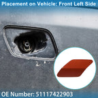 Washer Nozzle Cover Cap for BMW X6 (2015-2019) Red 1 Pc