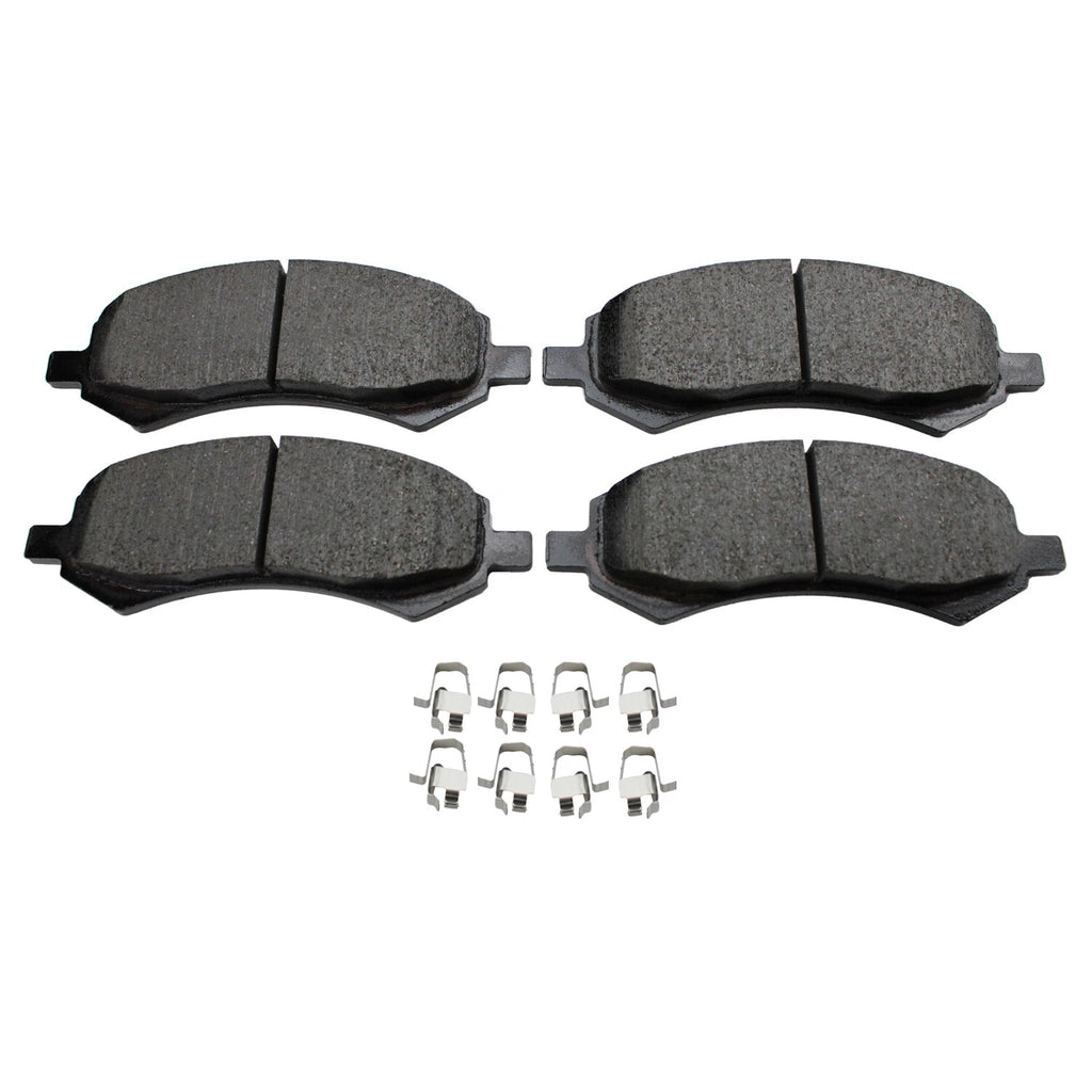 Set of 4 Akebono ProACT Front Ceramic Brake Pads for Chrysler Dodge Mitsubishi Ram