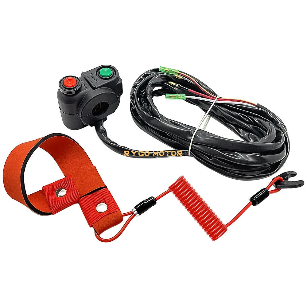 Start Stop Kill Switch w/ Lanyard for Kawasaki Jet Ski JF650 TS 650 (1989–1996)