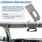 Left Side Sun Visor for Honda CR-V (2017–2022) Gray No. 83280-TLA-A62