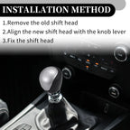 6 Speed Manual Gear Shift Knob for Hyundai IX35 (2009-2015) - Faux Leather Black