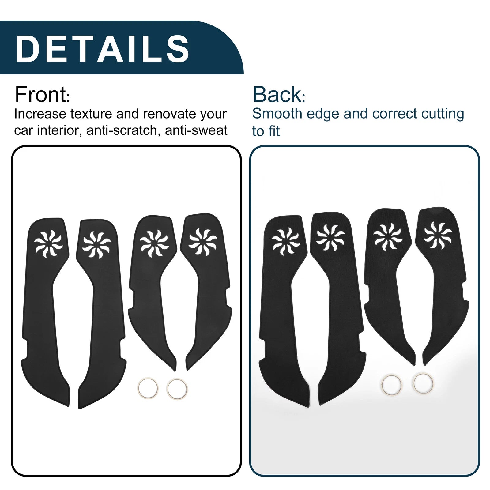 Set of 1 Car Door Anti Kick Pad Sticker Protector for Volkswagen Passat (2016)