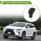 Car Gear Shift Knob Cover for Lexus RX350 2023-2024 Black Red Faux Leather