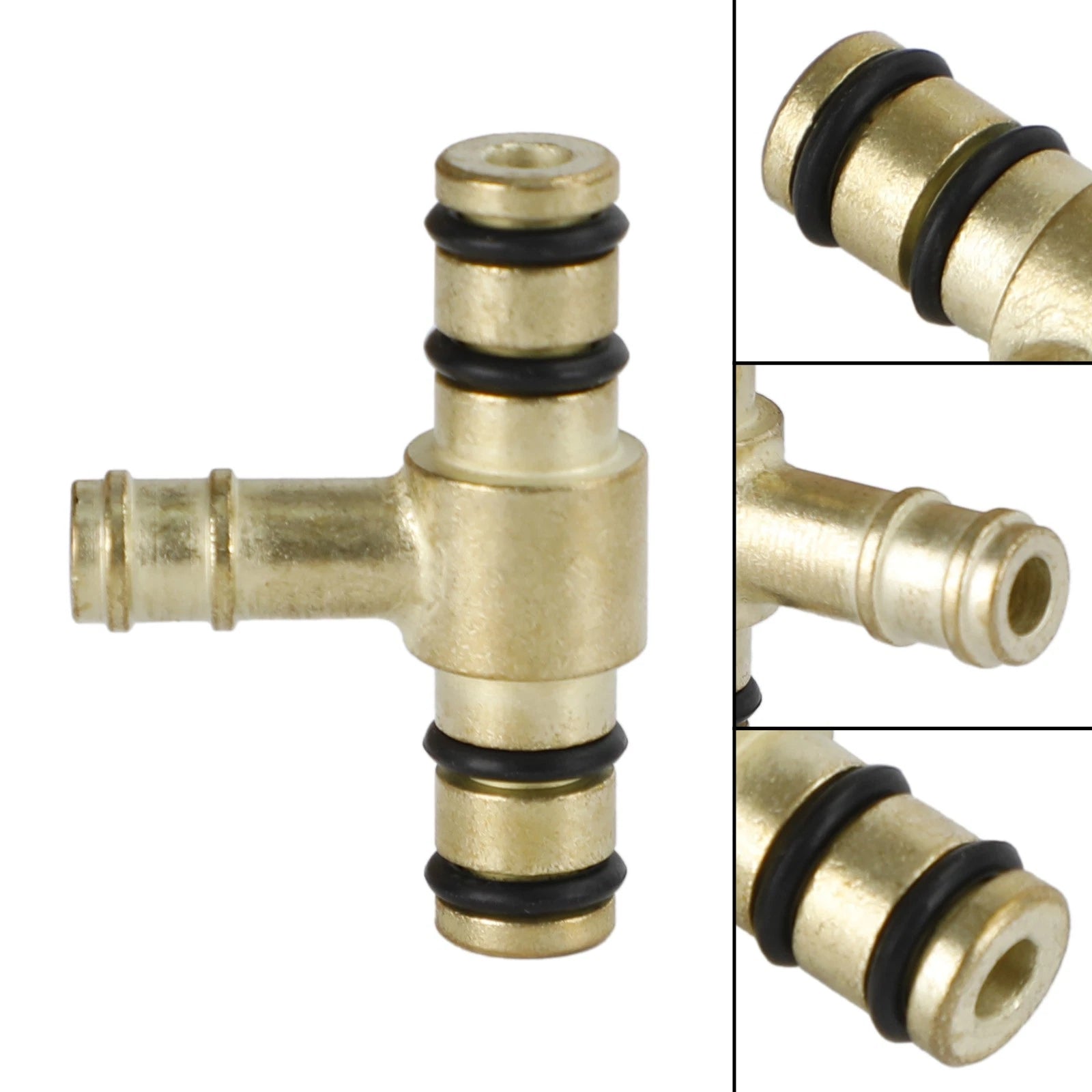 Carburetor Brass Fuel Tee for Yamaha FJ600 XS750 XS1100 (1984–1985) 2H7-14988-00