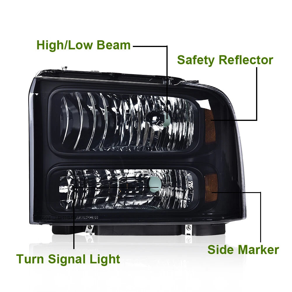 Headlight Conversion Kit for Ford Super Duty Truck Excursion (1999–2004)