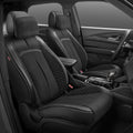 Set of 2 Universal Voris Series Front Row Seat Covers for Car SUV Black
