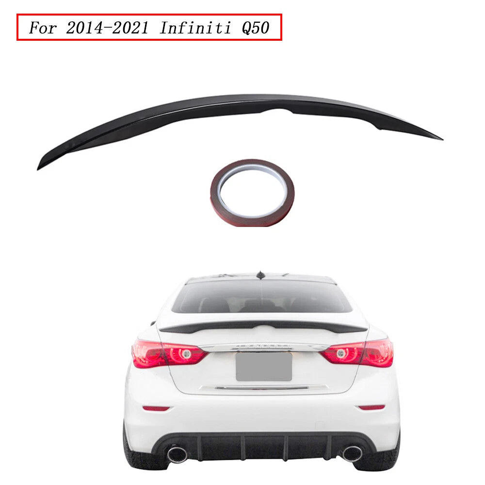Rear Trunk Lid Spoiler Wing Lip for Infiniti Q50 (2014–2021)
