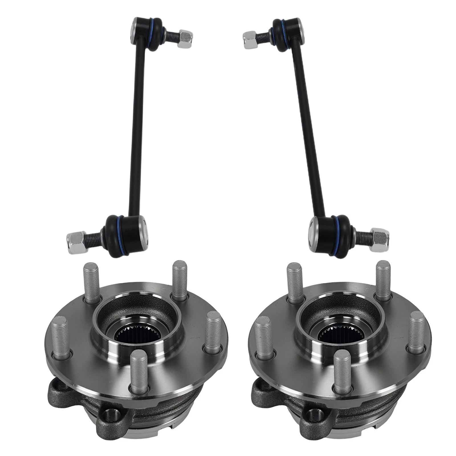 4X Front Sway Bar Wheel Bearing Hub Assembly for Nissan Murano Quest (2009–2017)