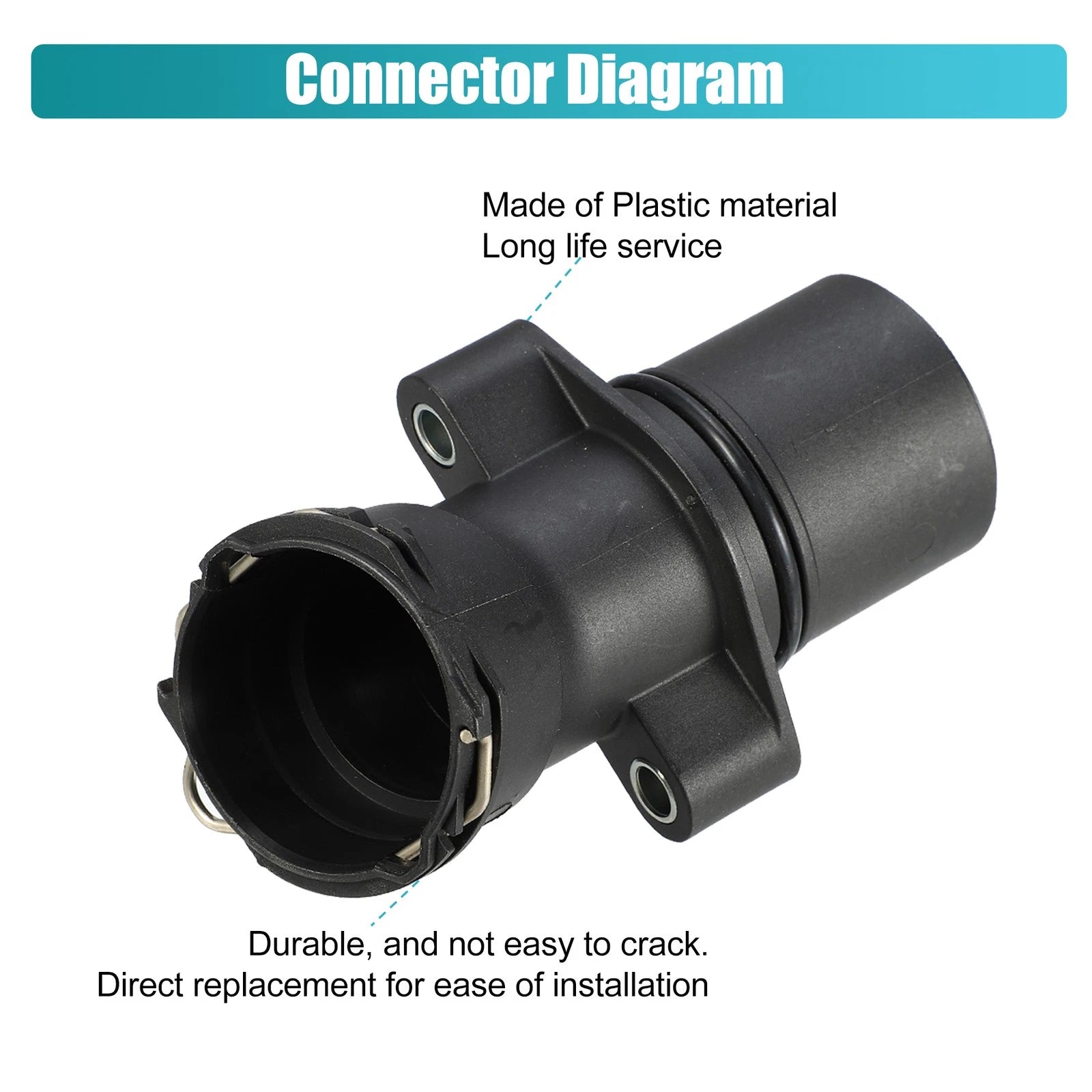 Engine Coolant Hose Connector No.A2712001256 for Mercedes-Benz C230 (2003–2005)