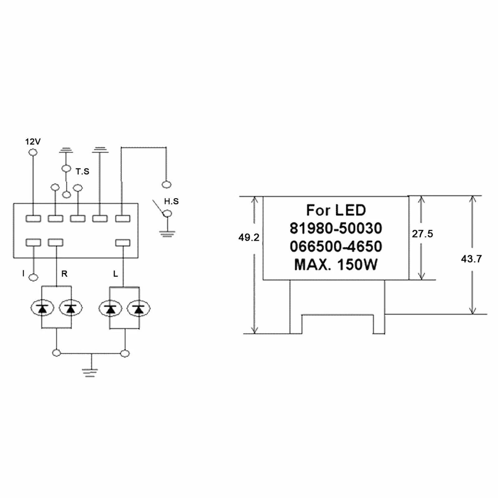 LED Flasher Relay Fix for Lexus Toyota Scion (2010-2013)