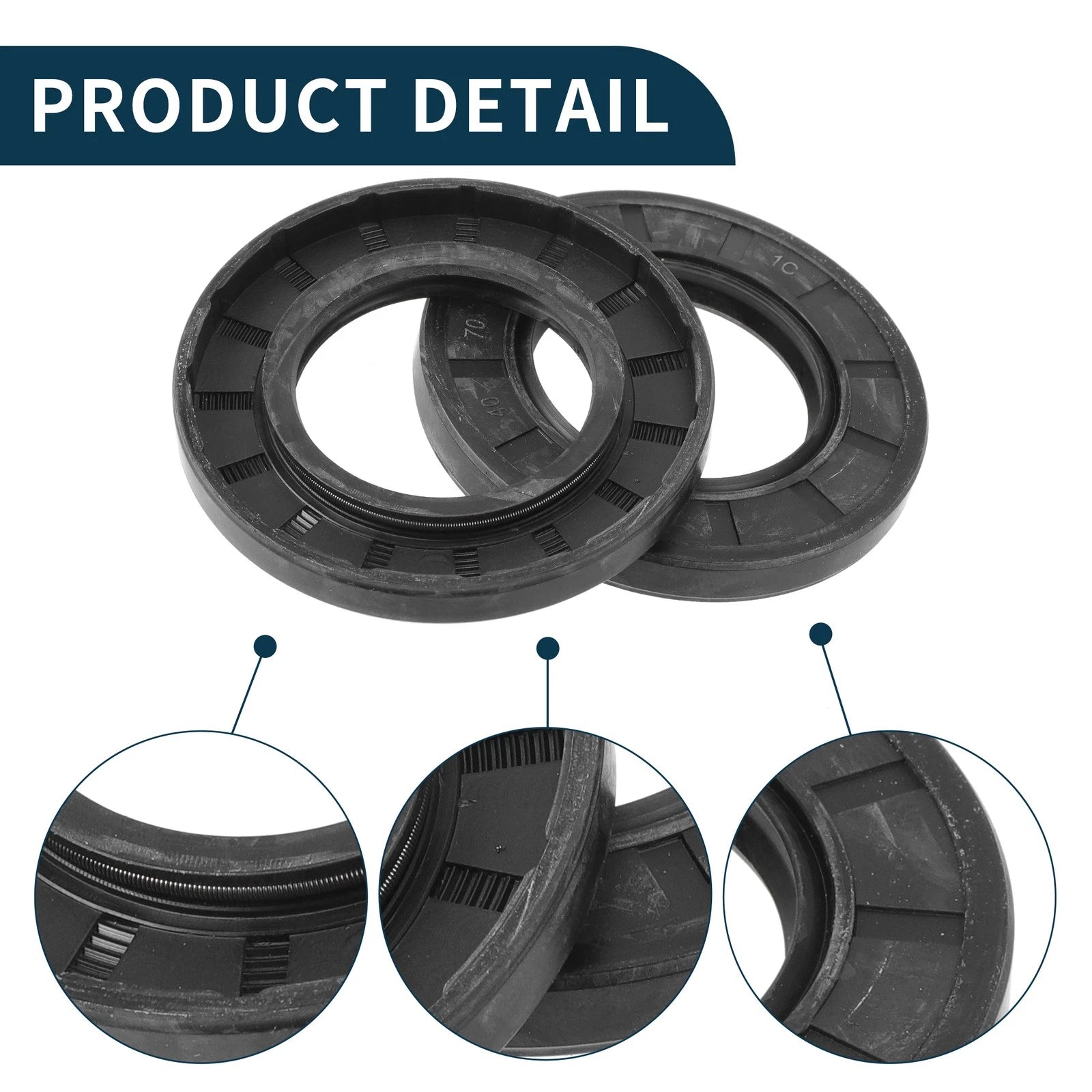 Set of 5 Oil Seal Ring NBR Rubber 40x70x8mm for Various Models 