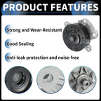 Water Pump for Toyota Corolla (2009–2019) No. 1610039465 with Rubber Kit