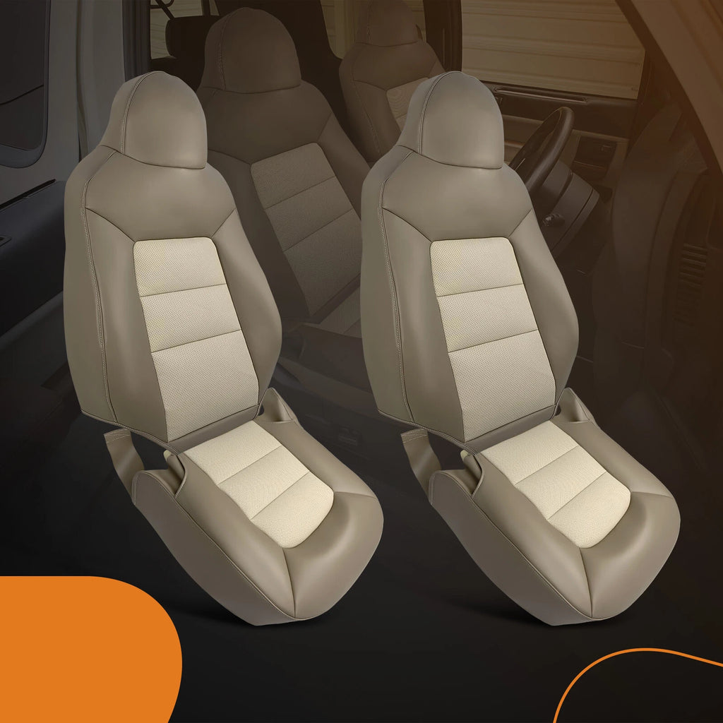 Front 2x Top & 2x Bottom Seat Covers for Ford Expedition Eddie Bauer (2003–2006)