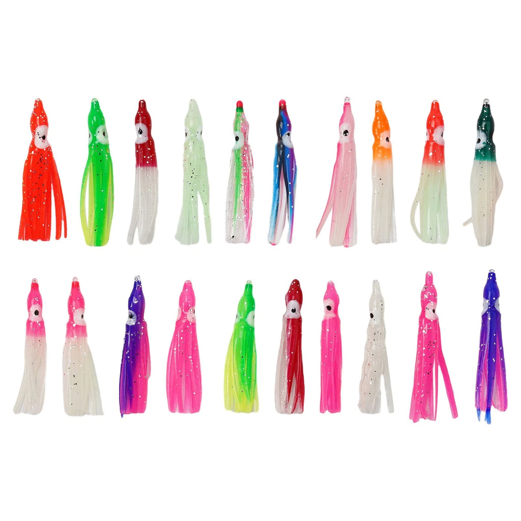 Squid Fishing Lures Skirt Bait for Saltwater (5/6/9/10/16cm)