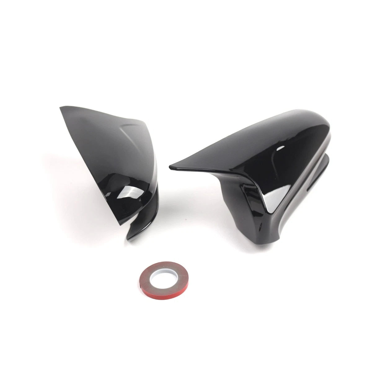 Pair Gloss Black Side Mirror Cap Covers for Lexus LS460 LS600h (2009–2012)