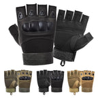Fingerless Gloves for Camping, Hiking, Motorcycle, Paintball