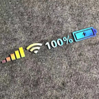 1pc Wifi Battery Level Signal Sticker for Universal Use (2010–2023)