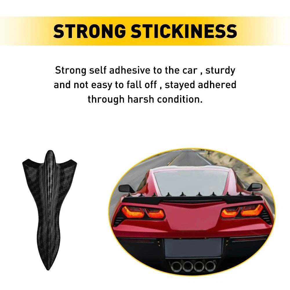 10PCS Diffuser Fin Vortex Generator for Universal Car Roof Spoiler